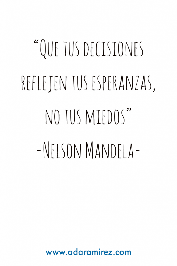 Frase motivadora de Nelson Mandela