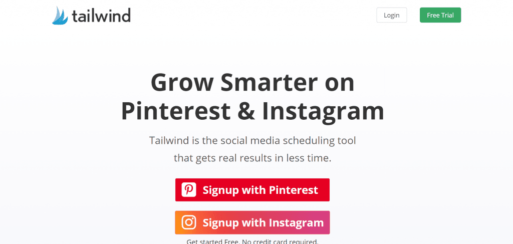 Tailwind app para Pinterest