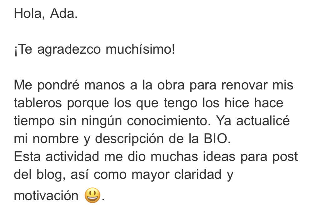 Testimonios sobre Pinterest Marketing