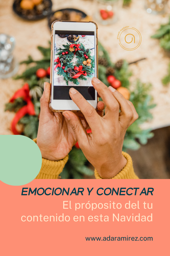 Emocionar y conectar el objetivo del contenido de Navidad