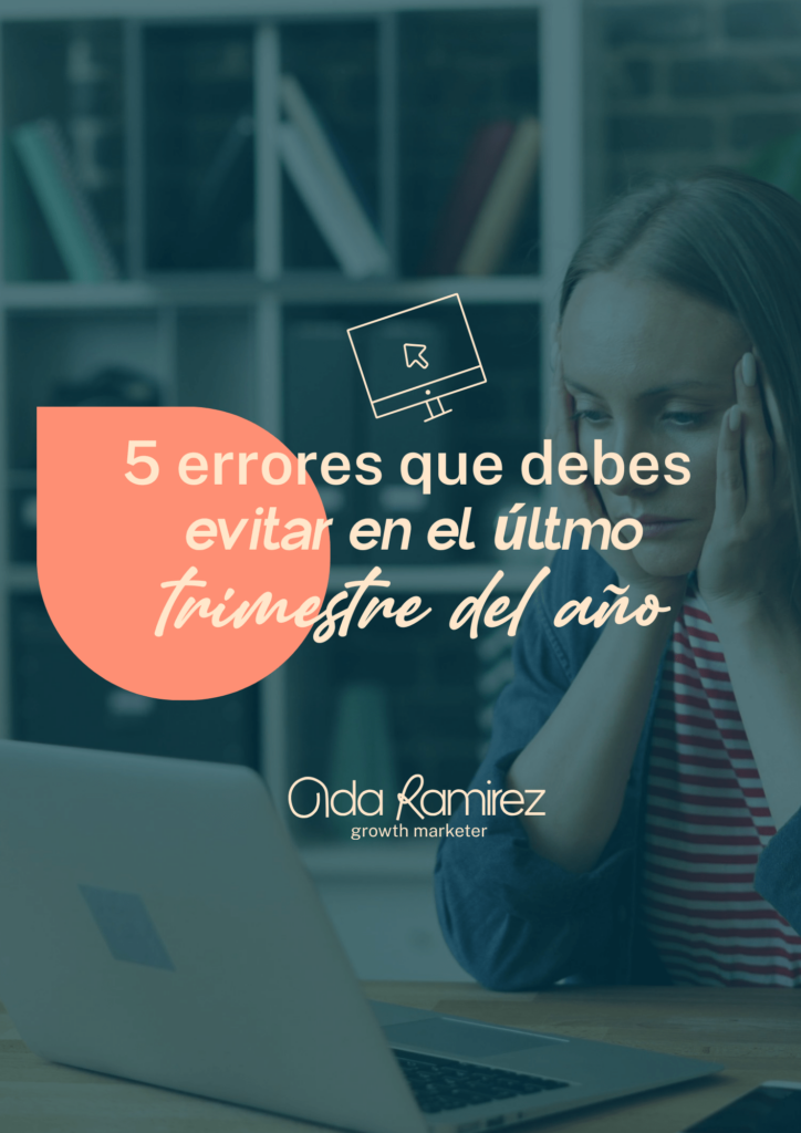 5 errores que debes evitar en estos ultimos meses del año